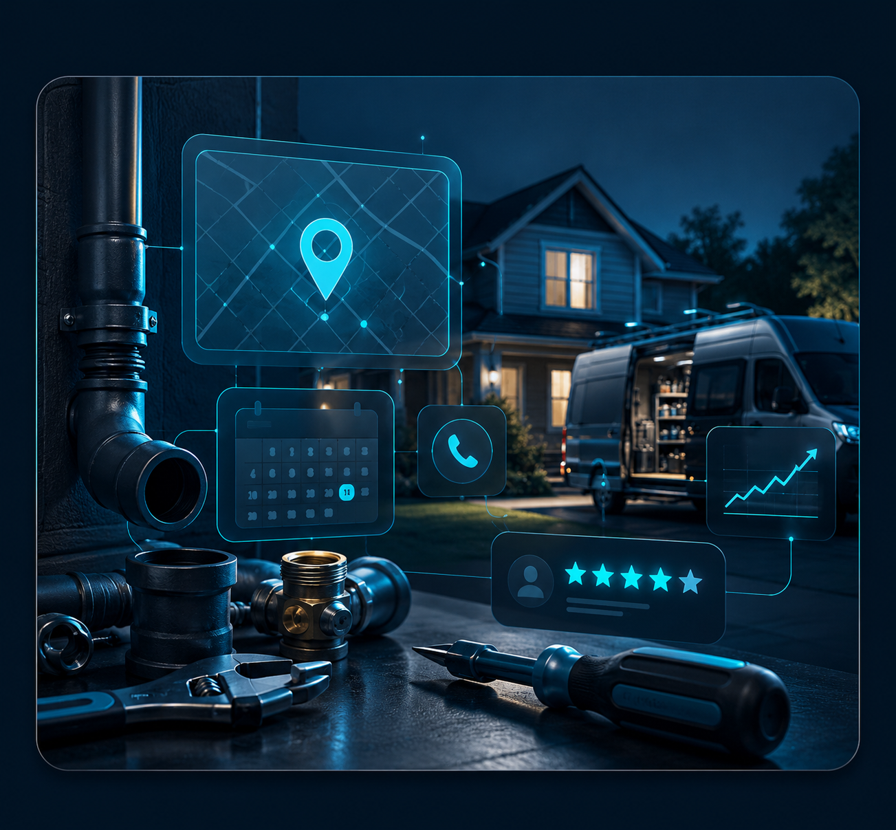 Trades and home services website design and local SEO